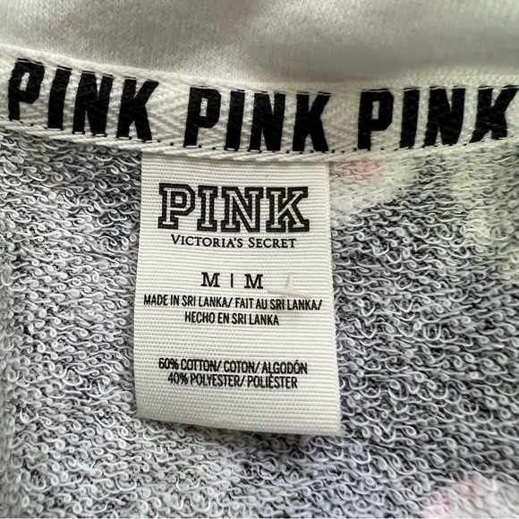 PINK Victoria’s Secret Women’s 1/4 Zip Lightweight Sweatshirt Sz Medium LS - Picture 5 of 9